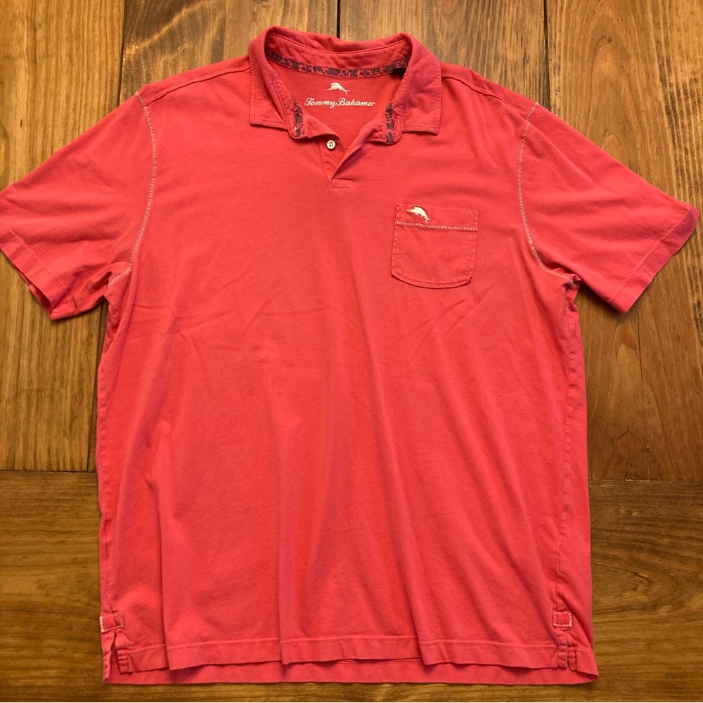 Tommy Bahama 100% Pima Cotton Golf Polo Shirt EUC